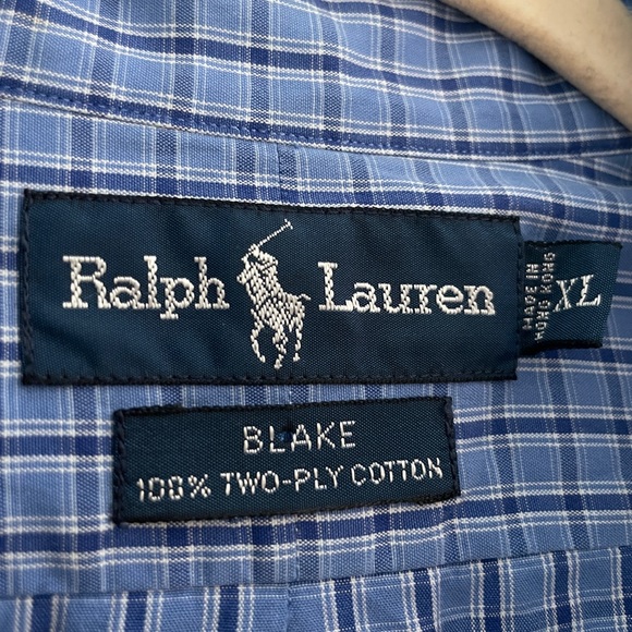 Ralph Lauren Blake Button Down XL in blue - Picture 2 of 5